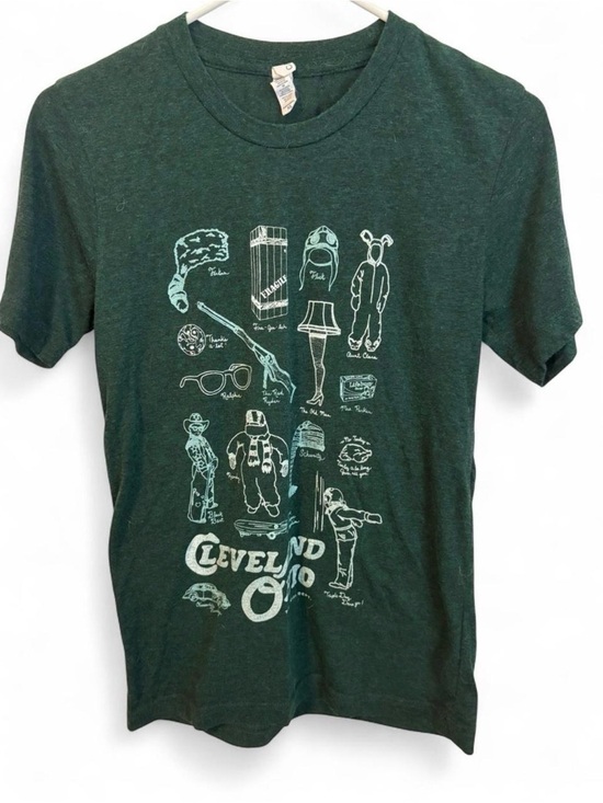 Tops - Cleveland Ohio Graphic Tee - Dark Green